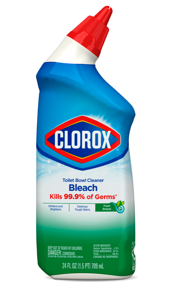 Clorox toilet bowl cleaner with bleach